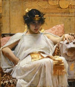 Cleopatra's painting by John William Waterhouse